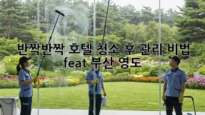 ✨ 반짝반짝 호텔 청소 후 관리 비법! (feat. 부산 영도) 🏨